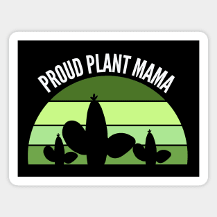 Proud Plant Mama Green Sunset - Plant Mom Magnet